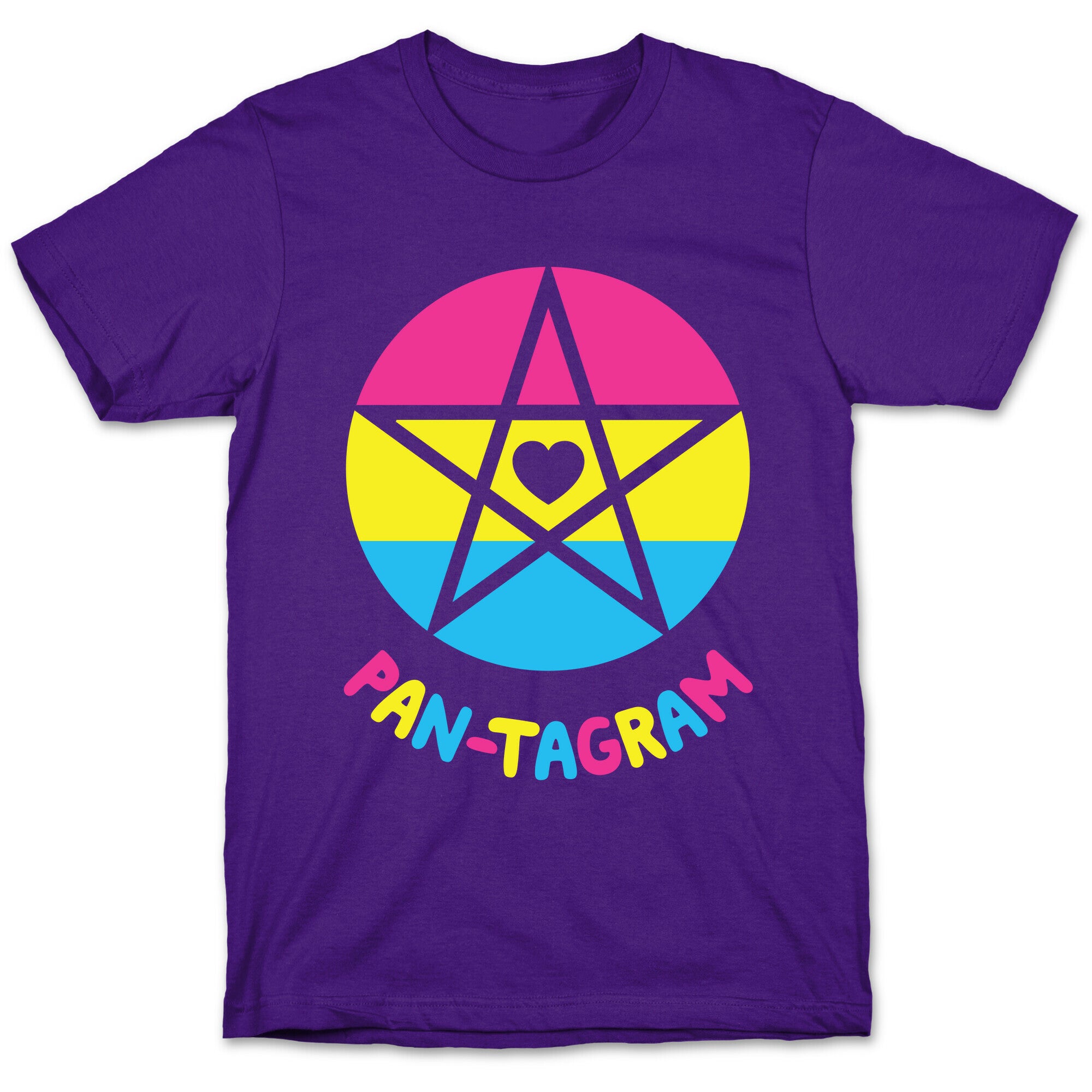 Pan-tagram (Pansexual Pentagram) T-Shirt